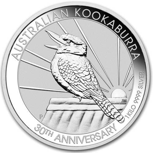 30 Dollars 2020 Austrália BU 1 Kg Ag Australian Kookaburra 