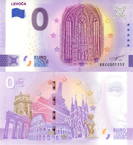 0 euro suvenír 2023/3N Slovensko UNC Levoča (ND)