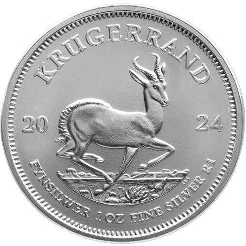 1 Rand 2024 Južná Afrika BU 1 Oz Ag, Krugerrand (V:2:1)