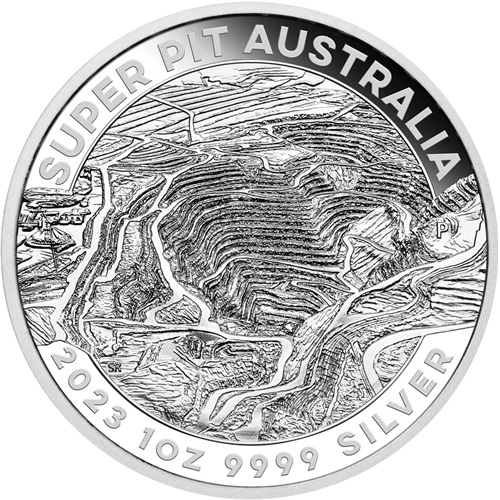 Dollar 2023 Austrália BU 1 Oz Ag, Super Pit