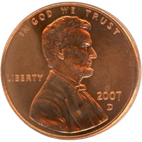 1 cent 2007 D USA UNC, Lincoln