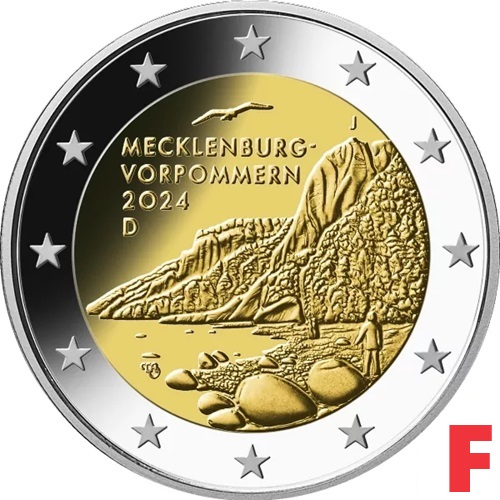 2 euro 2024 F Nemecko cc.UNC Meklenbursko-Predné Pomoransko