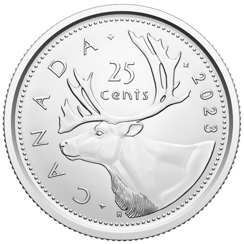 25 Cents 2023 Kanada UNC, King Charles III