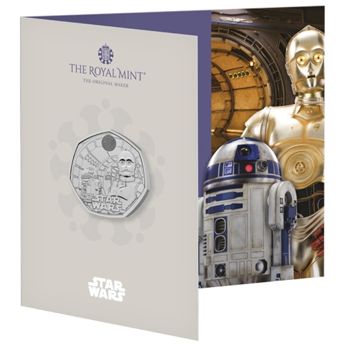 50 Pence 2023 Anglicko BU karta, Star Wars: R2-D2 a C-3PO