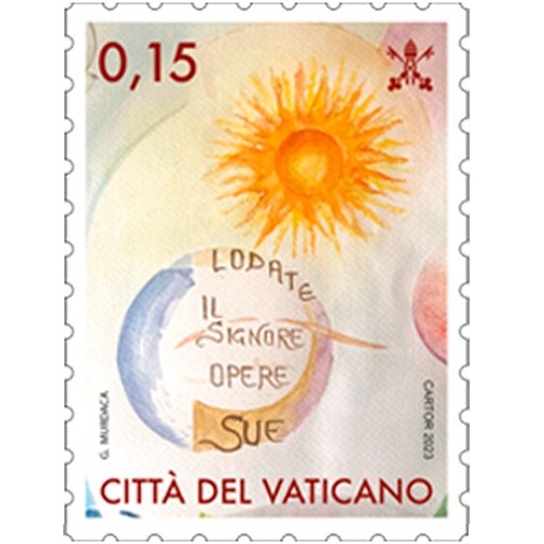 Známka 2023 Vatikán čistá, Desaťročie obnovy ekosystémov (0,15€)