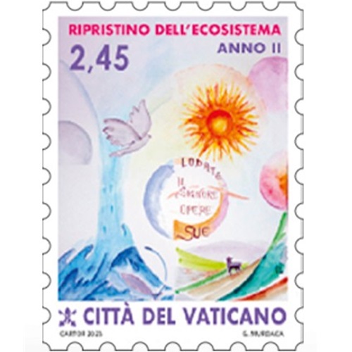 Známka 2023 Vatikán čistá, Desaťročie obnovy ekosystémov (2,45€)