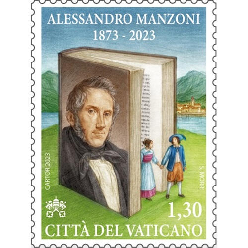 Známka 2023 Vatikán čistá, Alessandro Manzoni