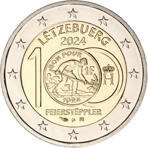 2 euro 2024 Luxembursko cc.UNC, franky s Feiersteppler