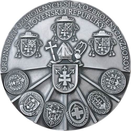 Medaila, Ordinariát ozbrojených síl postriebrená