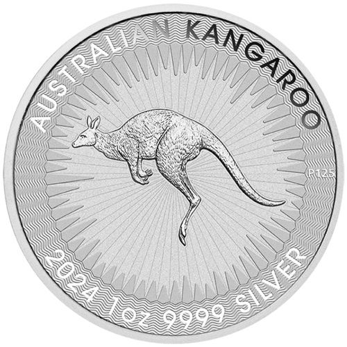 Dollar 2024 Austrália BU 1 Oz Ag, Australian Kangaroo (Charles III.)