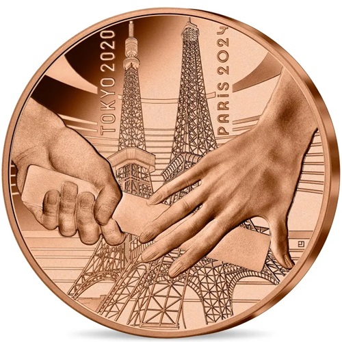 1/4 euro 2021 Francúzsko UNC, olympijské hry Paríž 2024