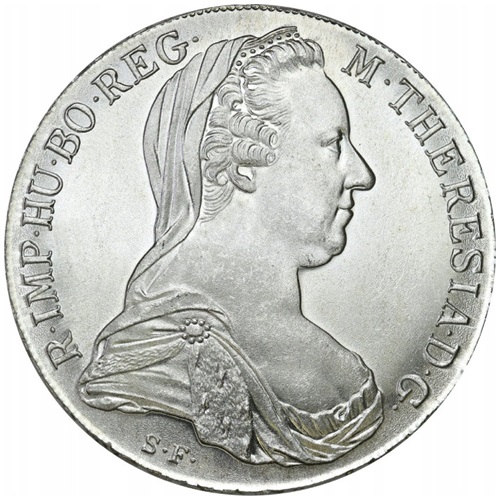 Toliar 1780 Rakúsko UNC Mária Terézia (novoražba)
