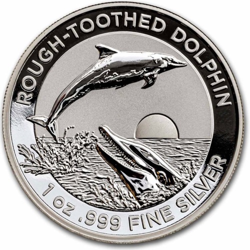5 Dollars 2023 Austrália PROOF High Relief 1 Oz Ag, Rough-Toothed Dolphin