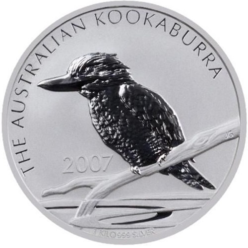 30 Dollars 2007 Austrália BU 1 Kg Ag, Australian Kookaburra