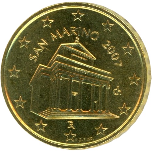 10 cent 2007 San Marino ob.UNC