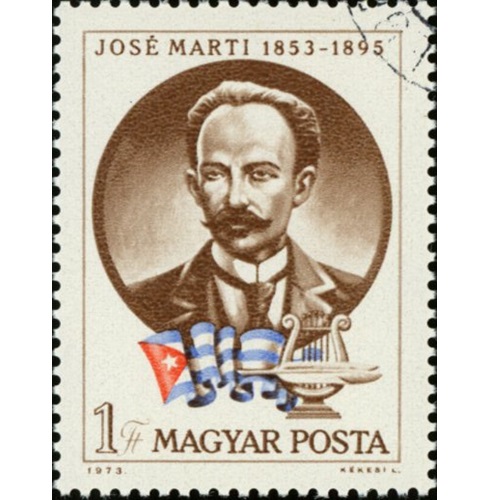 Známka 1973 Maďarsko pečiatkovaná, Jose Marti