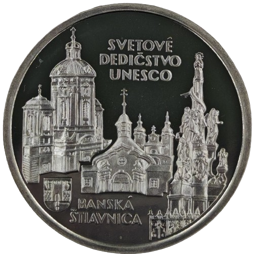 200 korún 1997 Slovensko PROOF, Banská Štiavnica