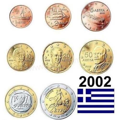 SET 2002 Grécko UNC (3,88€)
