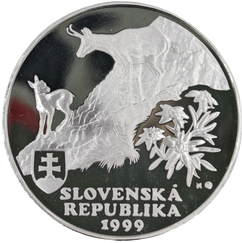 500 korún 1999 Slovensko PROOF, vyhlásenie Tatranského národného parku