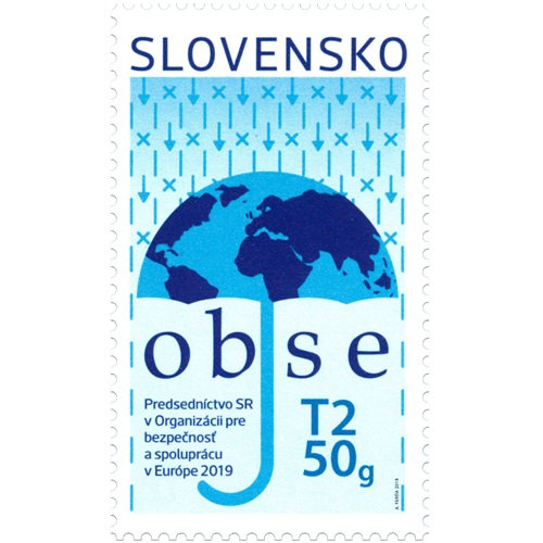 Známka 2019 Slovensko čistá, Predsedníctvo SR v OBSE (677)