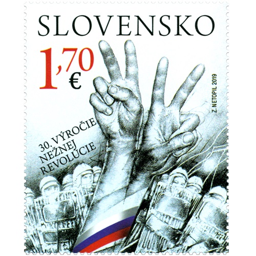 Známka 2019 Slovensko čistá, 30. výročie Nežnej revolúcie (702)