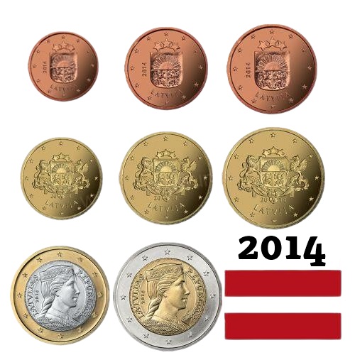 SET 2014 Lotyšsko UNC (3,88€)