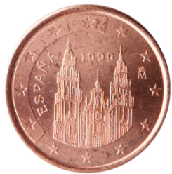 1 cent 2009 Španielsko ob.UNC