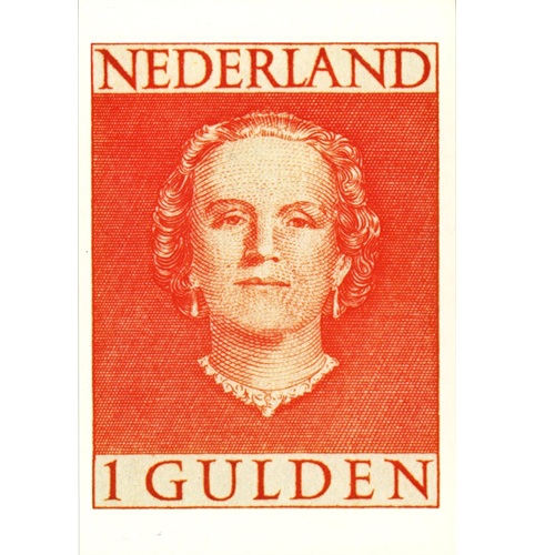 Pohľadnica 1980 Holandsko čistá, Kráľovná Juliana - Gulden (1G)