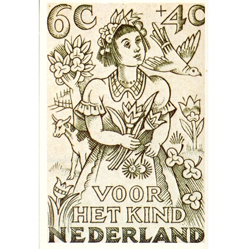Pohľadnica 1980 Holandsko čistá, Starostlivosť o deti (6+4 C)