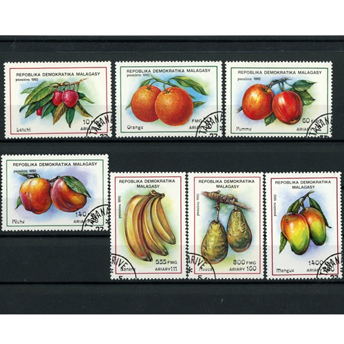 Známky 1992 Madagaskar pečiatkované, Ovocie
