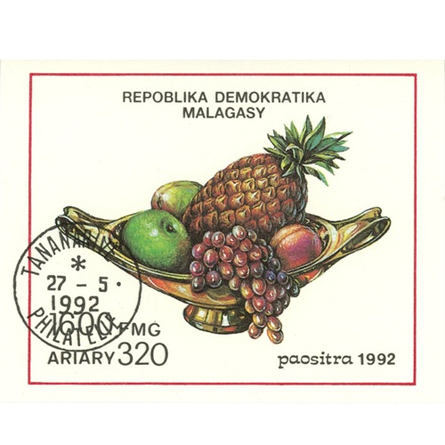 Hárček 1992 Madagaskar pečiatkovaný, Ovocie