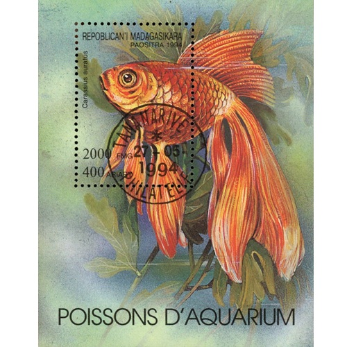 Hárček 1994 Madagaskar pečiatkovaný, Akváriové ryby 
