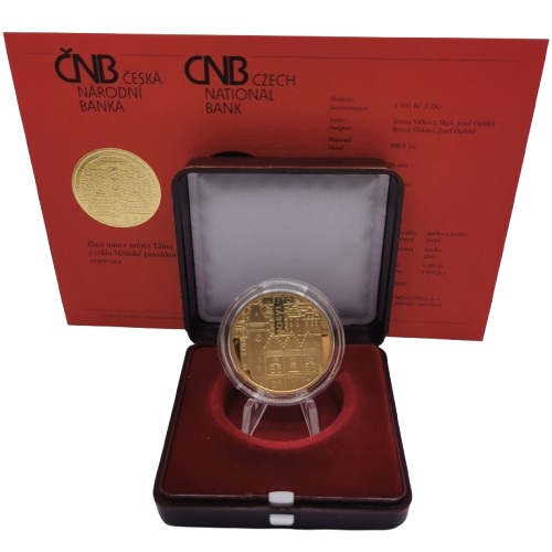 5000 korún 2025 Česko PROOF, mesto Tábor