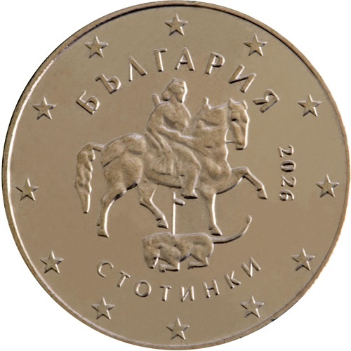 50 cent 2026 Bulharsko ob.UNC