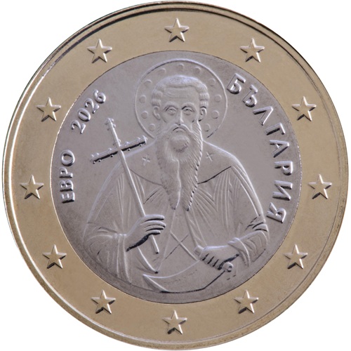 1 euro 2026 Bulharsko ob.UNC