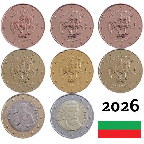 SET 2026 Bulharsko UNC (3,88€)