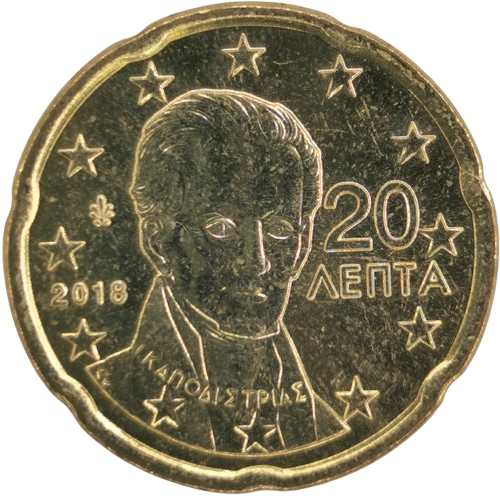 20 cent 2018 Grécko ob.UNC