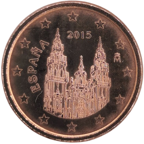 1 cent 2015 Španielsko ob.UNC
