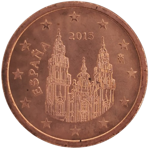 2 cent 2015 Španielsko ob.UNC