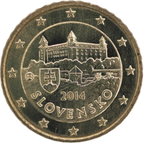 50 cent 2014 Slovensko ob.UNC