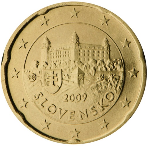 20 cent 2009 Slovensko ob.UNC