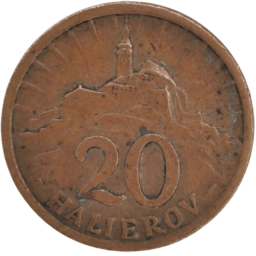 20 Halier 1940 Slovenský štát