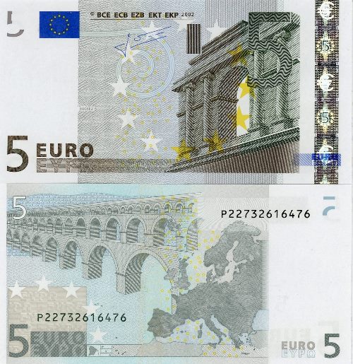 5 euro 2002 EU Jean C. Trichet P/E008E2