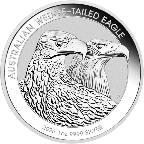 Dollar 2026 Austrália BU 1 Oz Ag, Wedge-Tailed Eagle