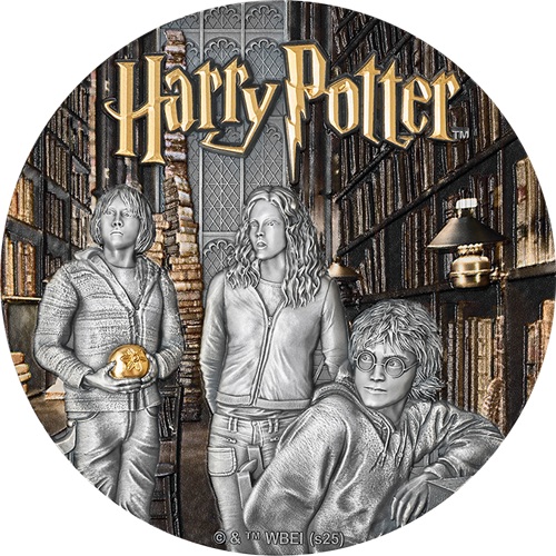 15 Dollars 2025 Niue BU farbená High Relief Antiqued 200 g Ag, Harry Potter and Goblet of Fire