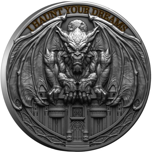 2000 Francs CFA 2024 Kamerun BU farbená High Relief Antiqued 2 Oz Ag, Dream Haunter