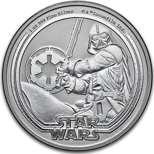 2 Dollars 2026 Niue BU 1 Oz Ag, Star Wars - Darth Vader