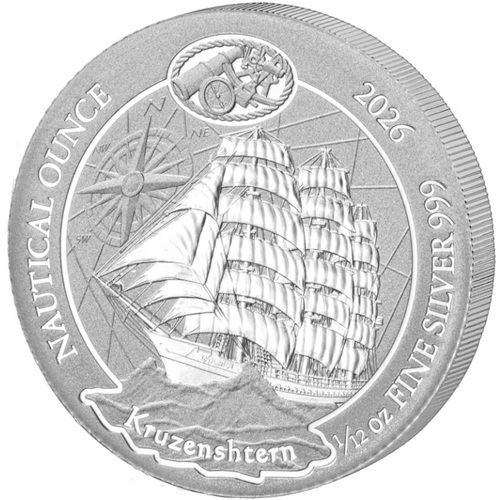10 Amafaranga 2026 Rwanda BU 1/12 Oz Ag, Nautical Ounce - Kruzenshtern