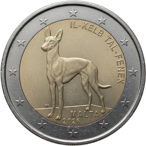 2 euro 2026 Malta cc.UNC, Faraónsky pes