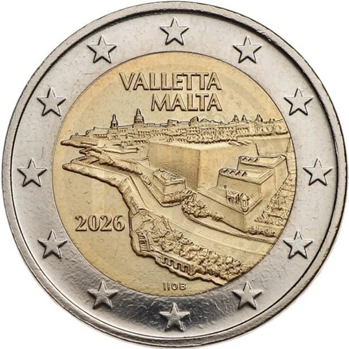 2 euro 2026 Malta cc.UNC, Valletta